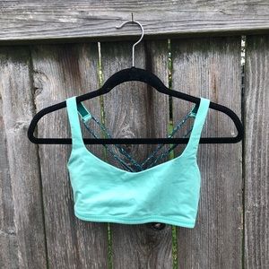 Lululemon Strappy Green Sports Bra